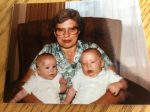 Helen with twin grandchildren Christine and Andrew